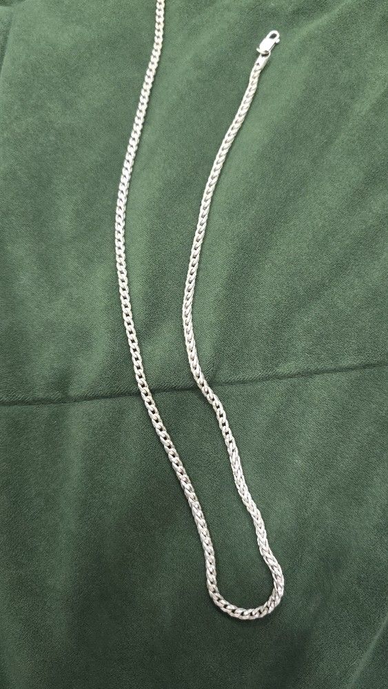 Luke Zion  Silver 24 Inch 3.8mm Franco Chain