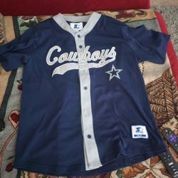 Dallas Cowboys baseball jersey size Large starter