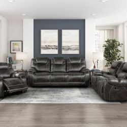3pc Sofa & Loveseat & Recliner Chair - Free Delivery Promo 