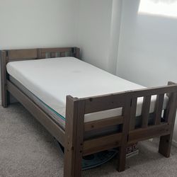 Bed  Frame With Mattress Twin 