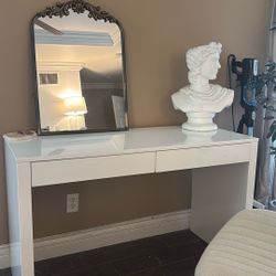 Crate And Barell Vanity Desk 