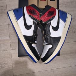 Jordan 1 Retro High OG SP Fragment X Union LA Varsity Red Sport Royal Size: 12