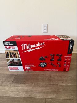 Milwaukee M18 6-Tool Cordless Combo Kit - Brand New Sealed