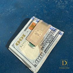 Gold money clip 