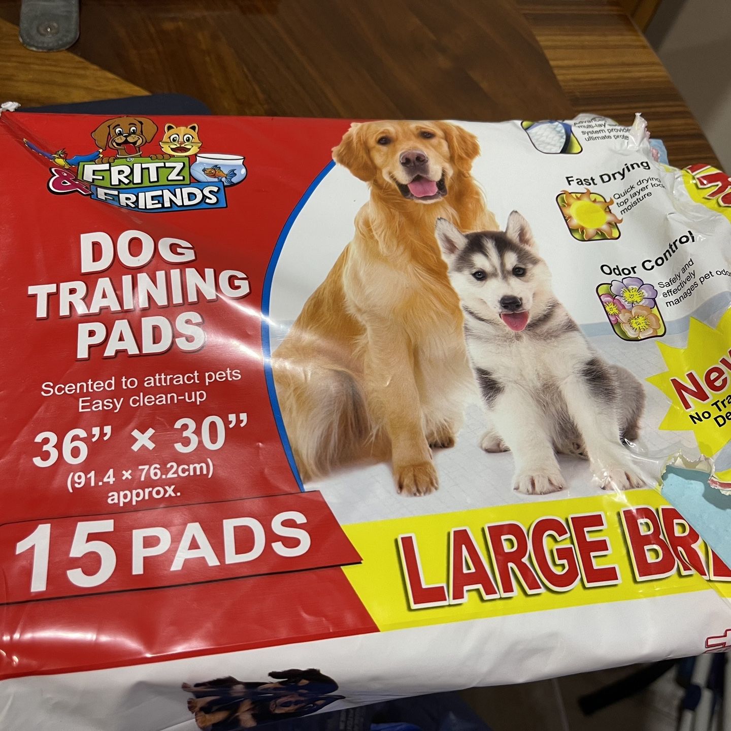 Fritz and top friends training pads