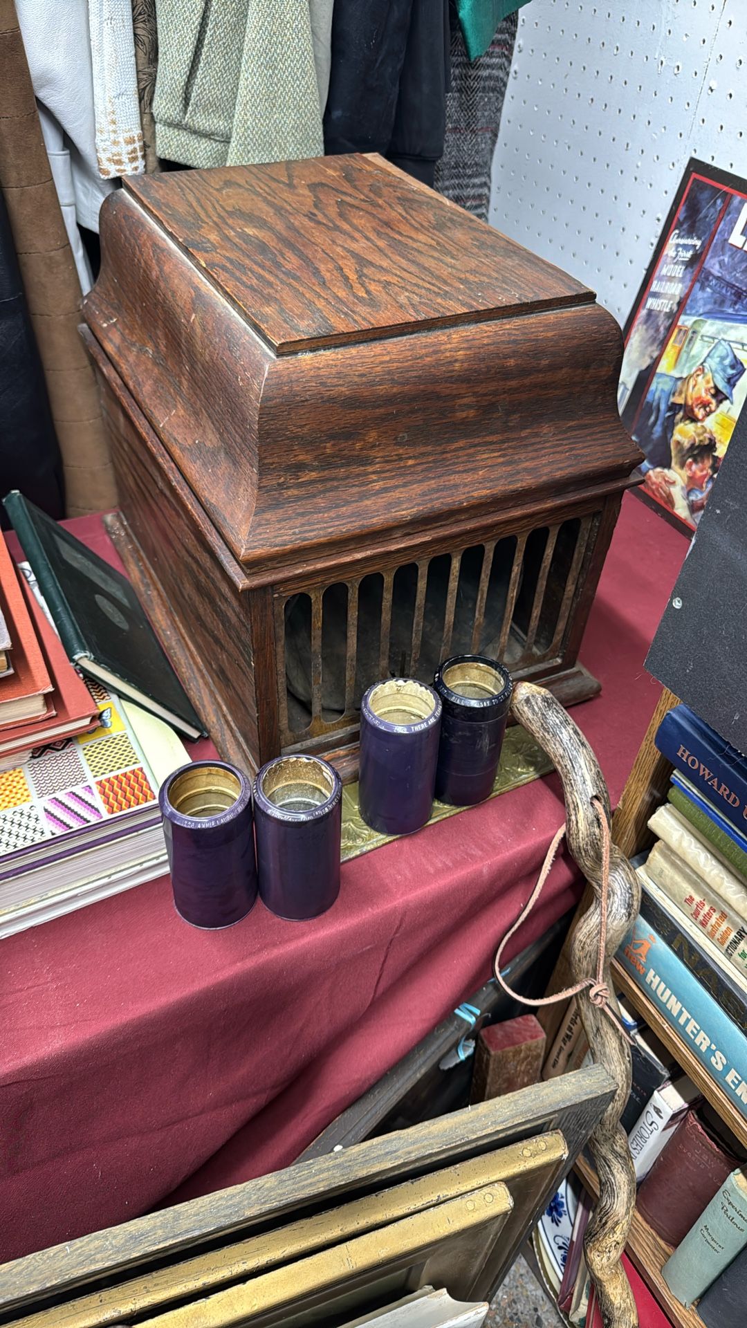 Thomas Edison Phonograph Wax Cylinder Player
