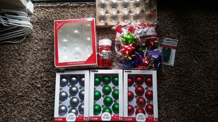 Assorted christmas decorations