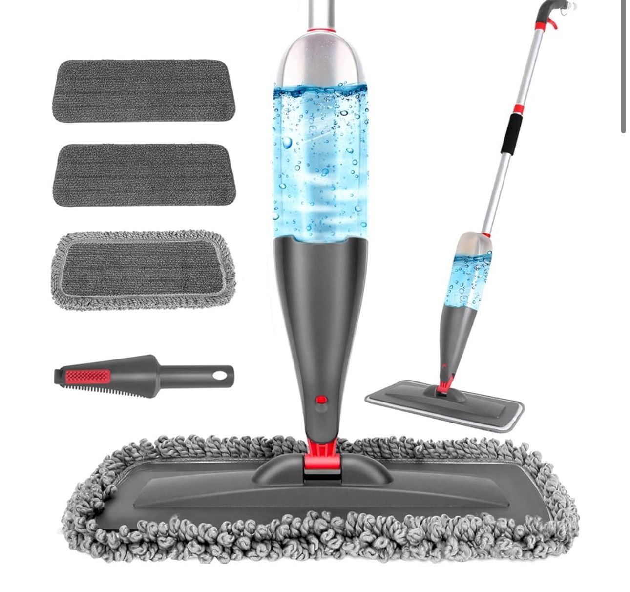 Spray Mop for Floor Cleaning with 3pcs Washable Pads