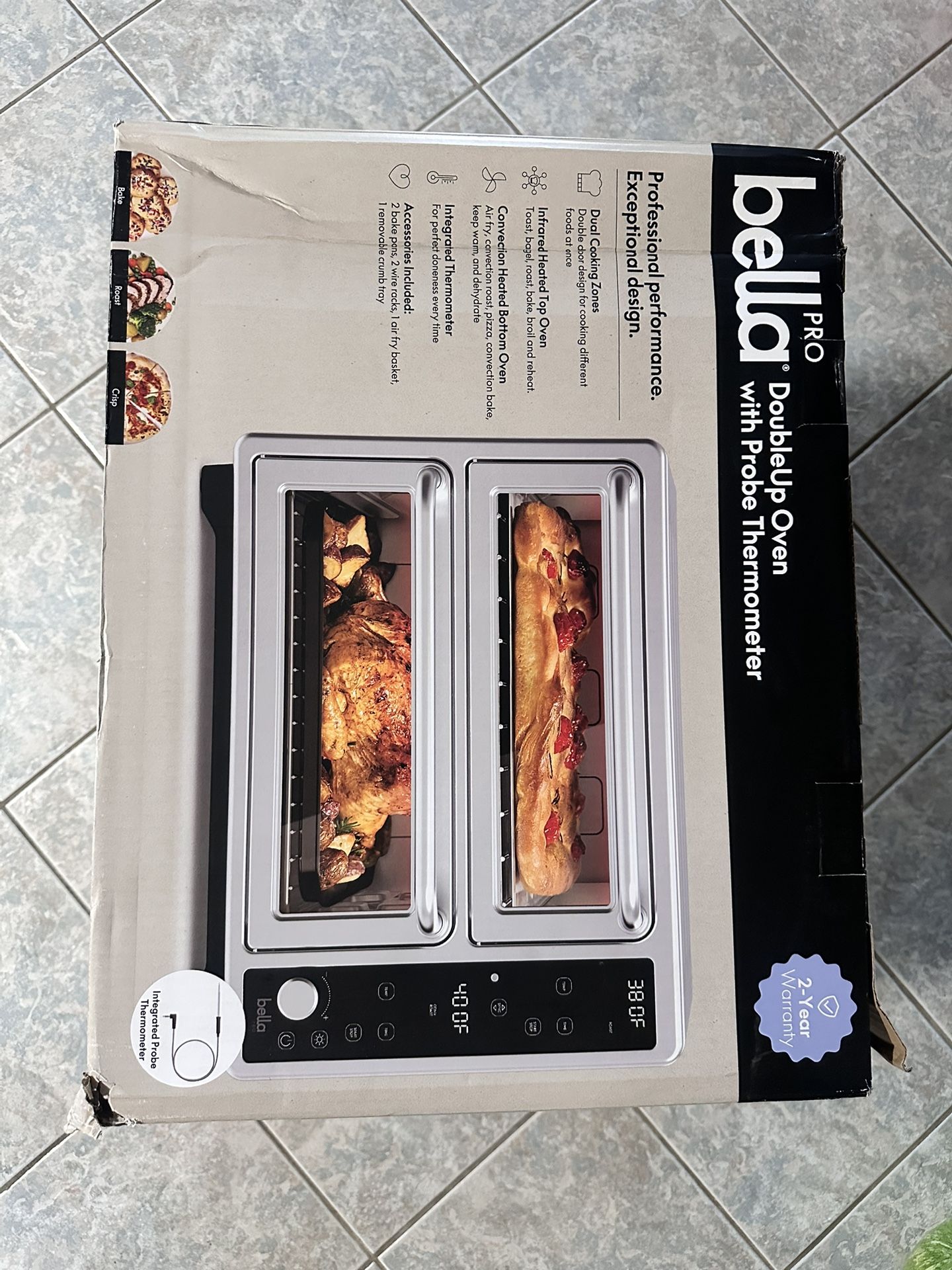 Bella Pro DoubleUp Oven with Probe Thermometer