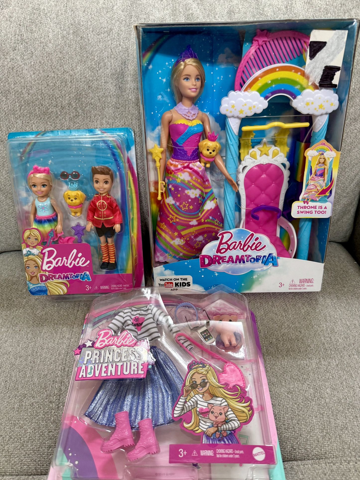 Brand New Barbie Dreamtopia Dolls & Clothes