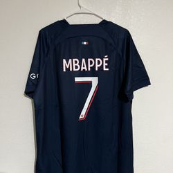 PSG 23/24 Mbappe #7 Home Jersey Size XLarge 