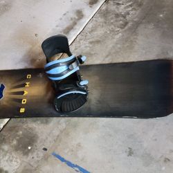 Snowboard 58" with bindings good condition. Free boots.