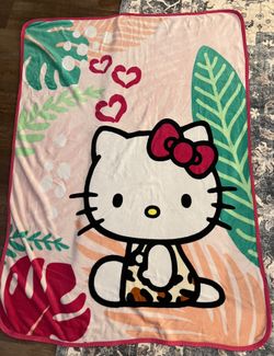 Hello Kitty Fleece Blanket 46x60