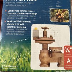 Orbit Automatic Sprinkler Valve 3/4 BRASS Anti-siphon