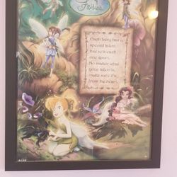 Disney Tinkerbell Fairies Wall Frame 21x26