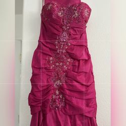Beautiful Hot Pink Mermaid Gown