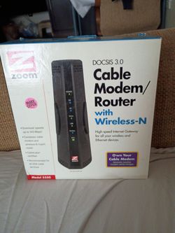 Cable modem router wireless never used cash only