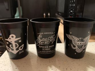 Sailor Jerry Spiced Rum Plastic Cups (3)