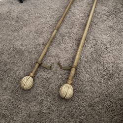 2 Curtain Rods