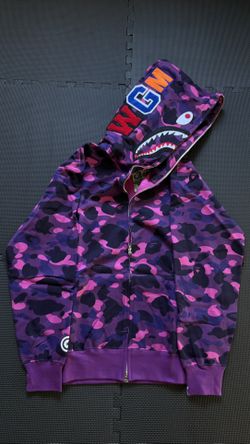 Purple Bape Zip Up