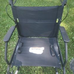 Equate New black  Wheel Chair W/C, Removable Pedals, For Disabled,  Or Leaving Hospital