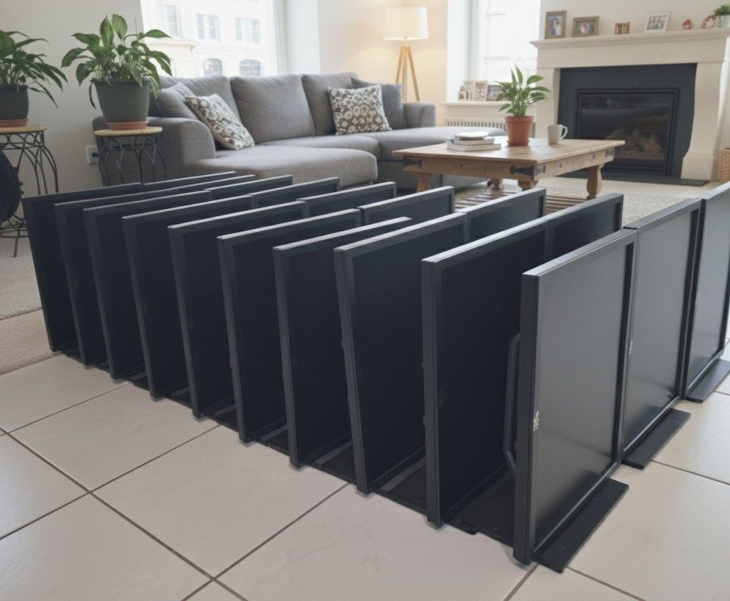 22" Dell Monitors on Rotating Stands on Rotating Stands 