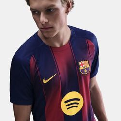 Lamine Yamal FC Barcelona Home Jersey 25/26 Champions League Edition Size L Mens