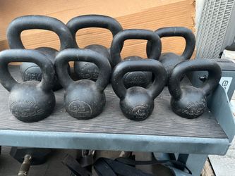 Rogue kettlebell set 9lb-35lb