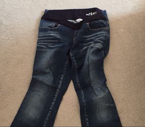 Maternity denim jeans
