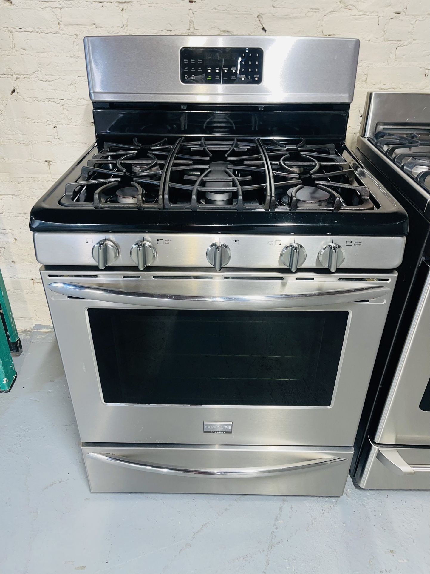 Frigidaire stainless steel gas stove, one receipt for a 60-day warranty