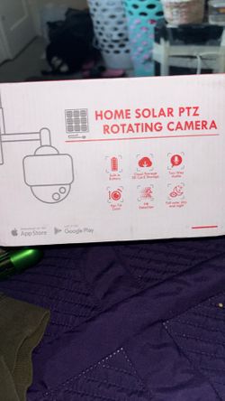 Home Solar PTZ Rotating Camera 