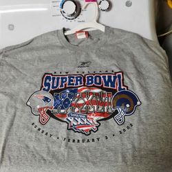2002 Rams Superbowl T Shirt Vintage Like New 