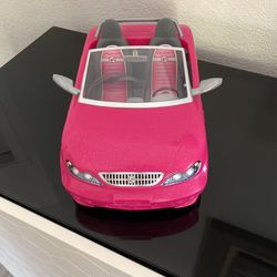 Mattel Barbie Glam Pink Glitter Convertible Car