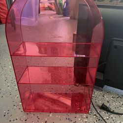 Pink Perfume Shelves