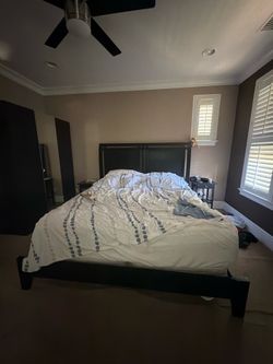 Cal king bed frame.