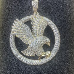 Iced Out Eagle Pendant 