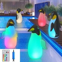 NEW SUPERNIGHT Floating Pool Lights, 2-Pack Solar Light with 16 Color 4 Modes Changing, IP68