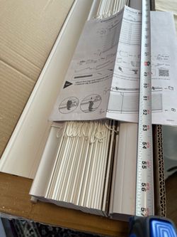 Cordless faux Wood Blinds with Hardware