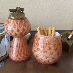 Mid Century Murano Glass Set, Alfredo Barbini