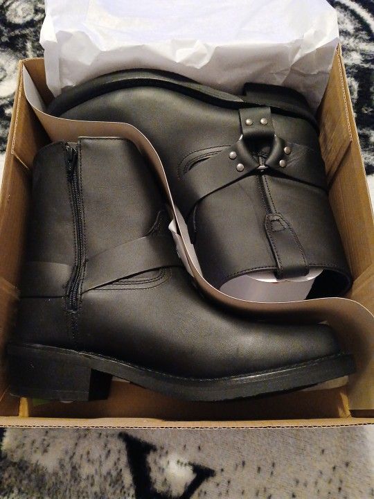 Mens Dingo Half Boot Zip Up Style Size 11 Extra Wide