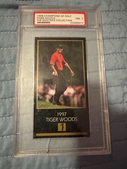 1998 Masters Tiger Woods Champion Card