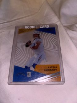 Justin Herbert clear vision rookie football card