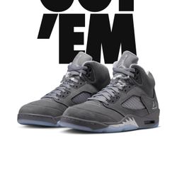 Jordan 5 Wolf Grey Size 10.5 Brand New With Recipt 