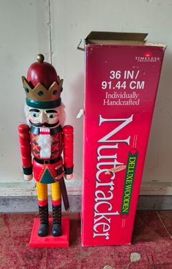 Nutcracker, Wooden 36 inches tall $45