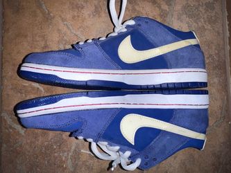 Nike SB Dunk Low Blue Suede Sneakers