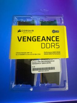 Corsair Vengeance RGB DDR5 32GB (2×16GB) Desktop RAM - Excellent Condition
