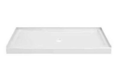 Delta Classic 500 60 in. L x 32 in. W Alcove Shower Pan Base Center Drain
