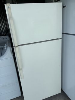 Garage fridge  refrigerator top and bottom