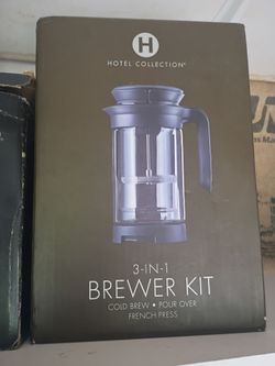 Hotel collection coffee brewer kit 3 in 1