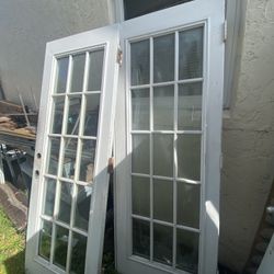 French Doors Metal And Wood (reduced)